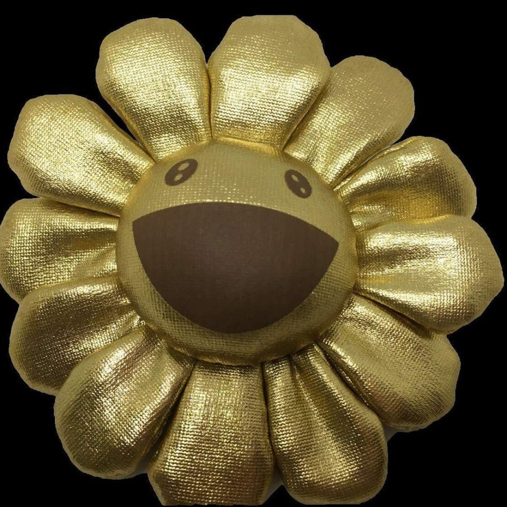 Takashi Murakami Kaikai Kiki Rainbow Golden Limited Color Flower Plush